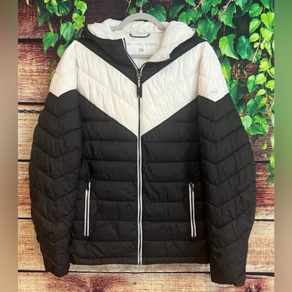 Rare Michael Kors Quilted Hood Jacket Medium
